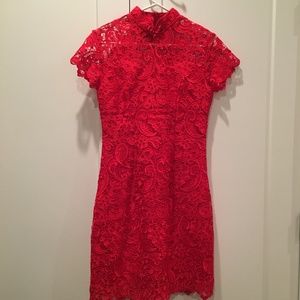 Custom Made Red Cheongsam / Qipao Dress